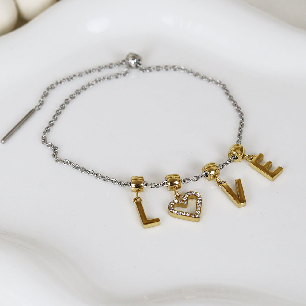 Stainless Steel Silver Plated Bracelet #B84