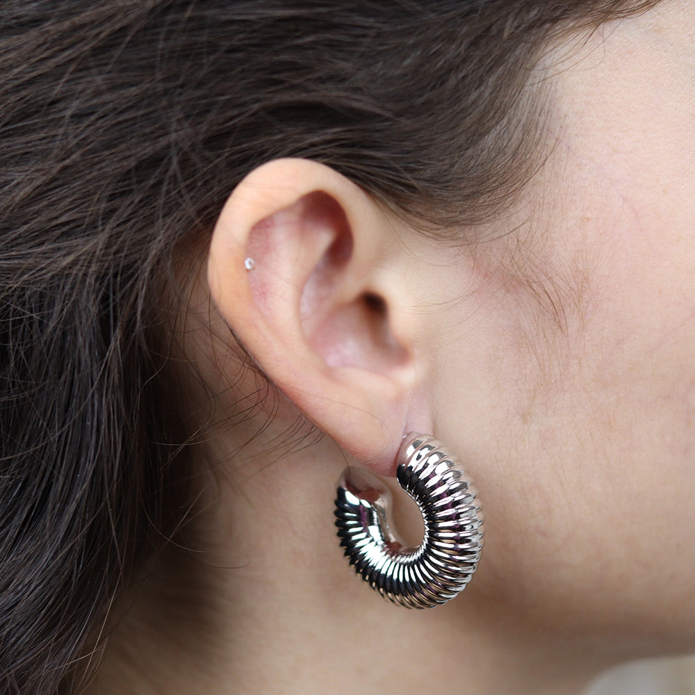 Stainless Steel Gold Plated Earrings #E13