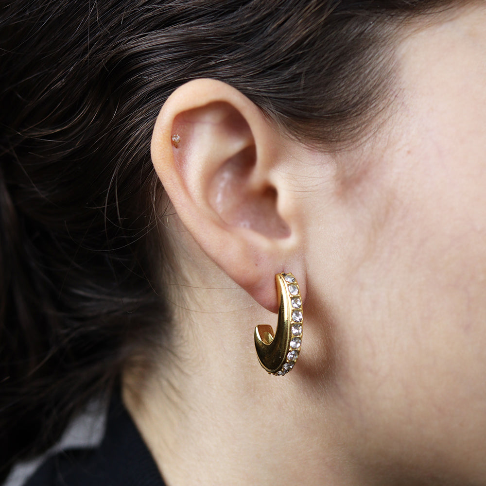 Stainless Steel Gold Plated Earrings #E21