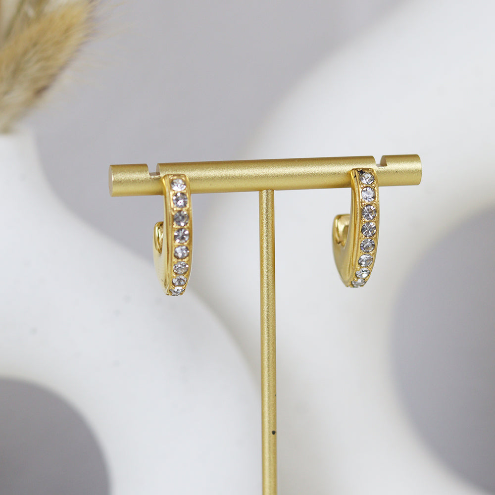 Stainless Steel Gold Plated Earrings #E21