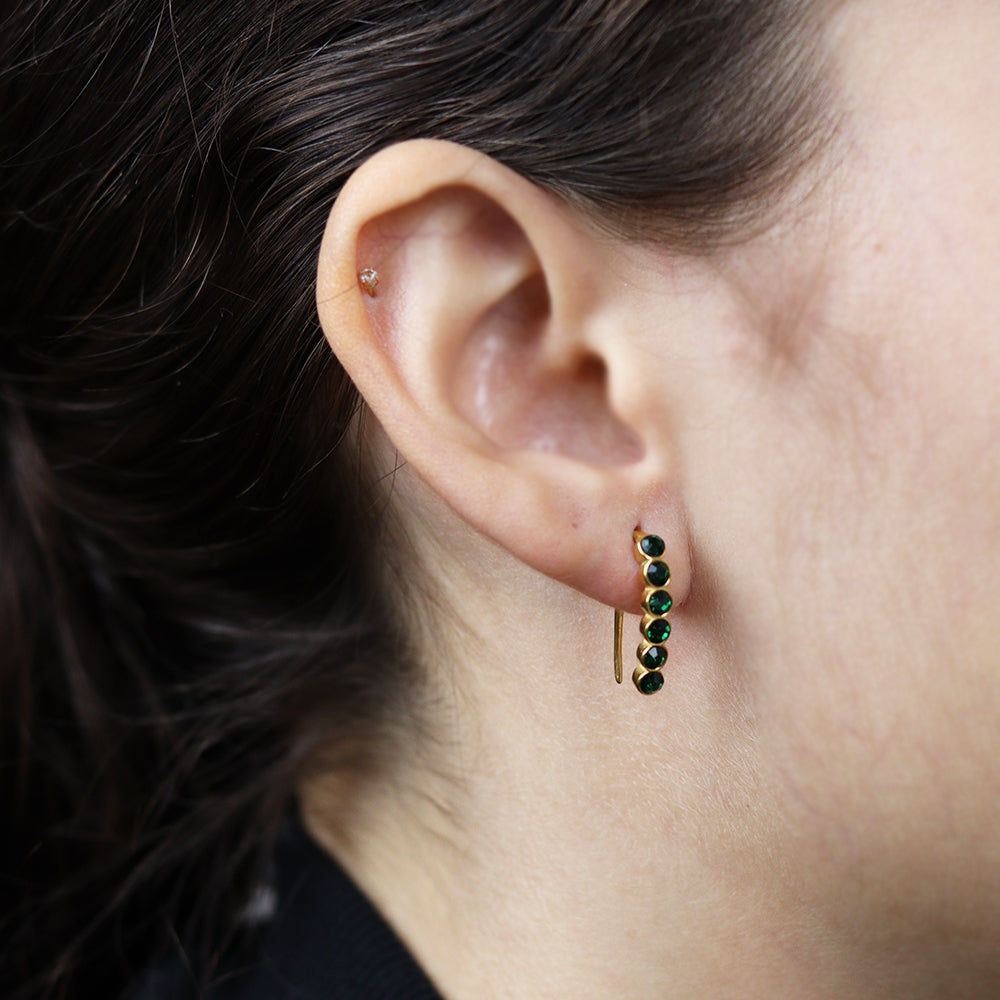 Stainless Steel Gold Plated Earrings #E28