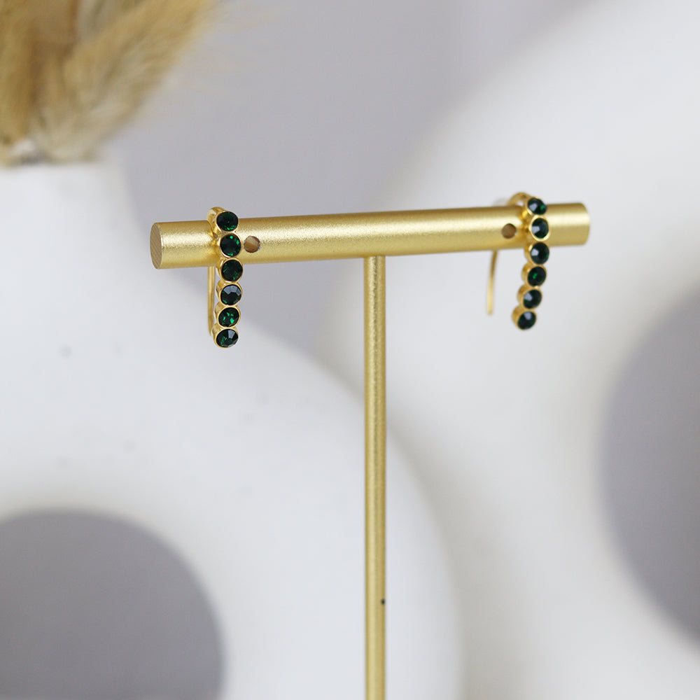 Stainless Steel Gold Plated Earrings #E28