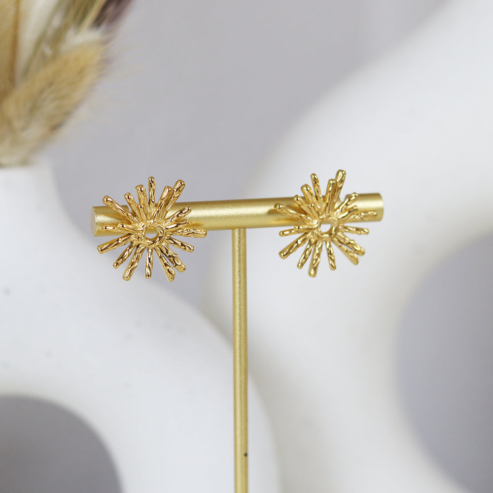 Stainless Steel Gold Plated Earrings #E31