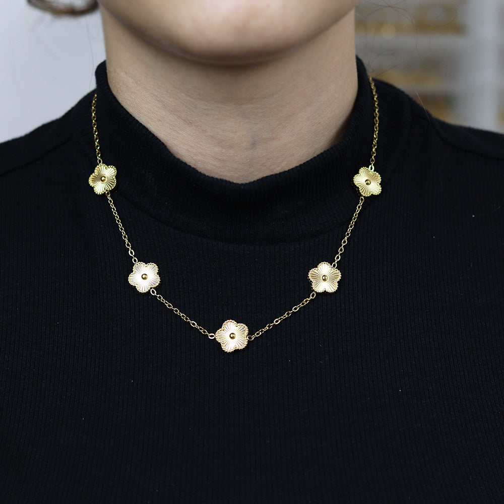 Stainless Steel Gold Plated Necklace #N18