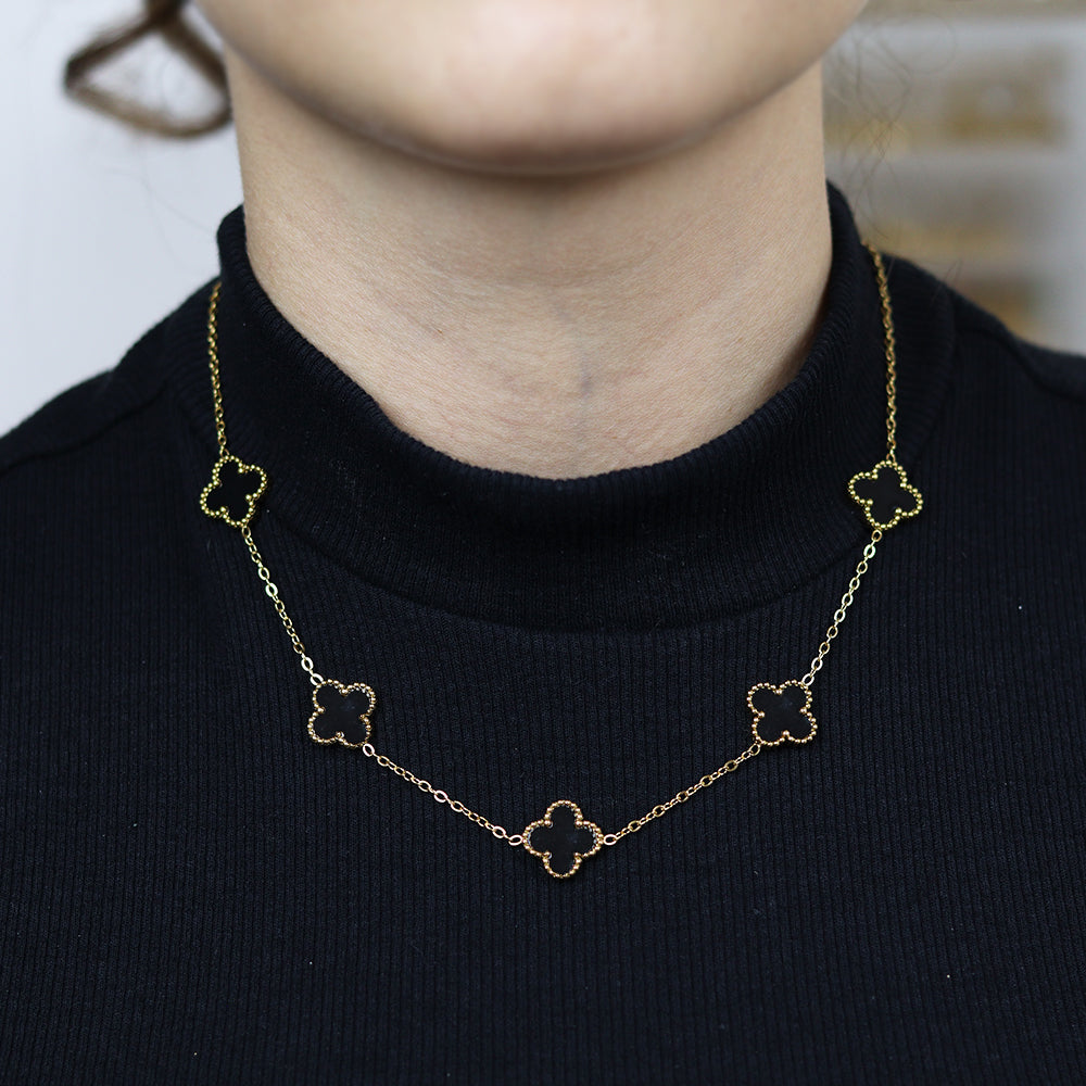 Stainless Steel Gold Plated Necklace #N19