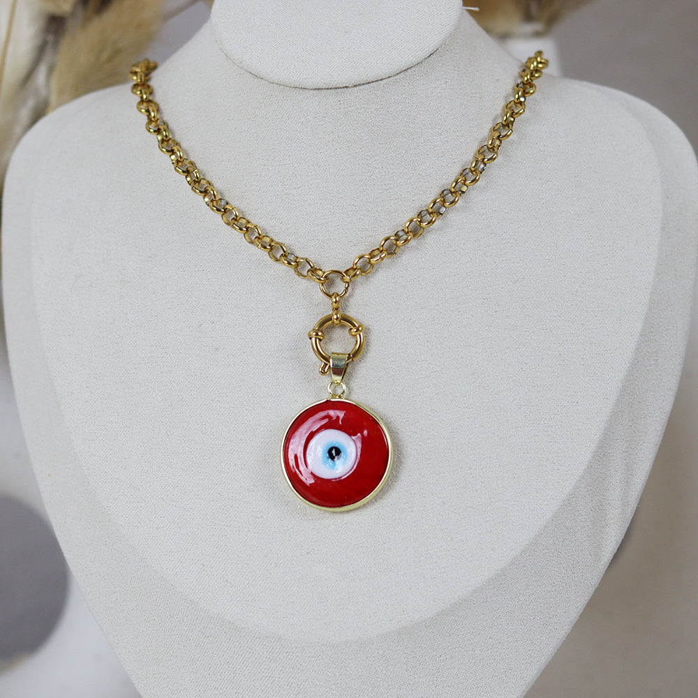 Stainless Steel Gold Plated Necklace #N36