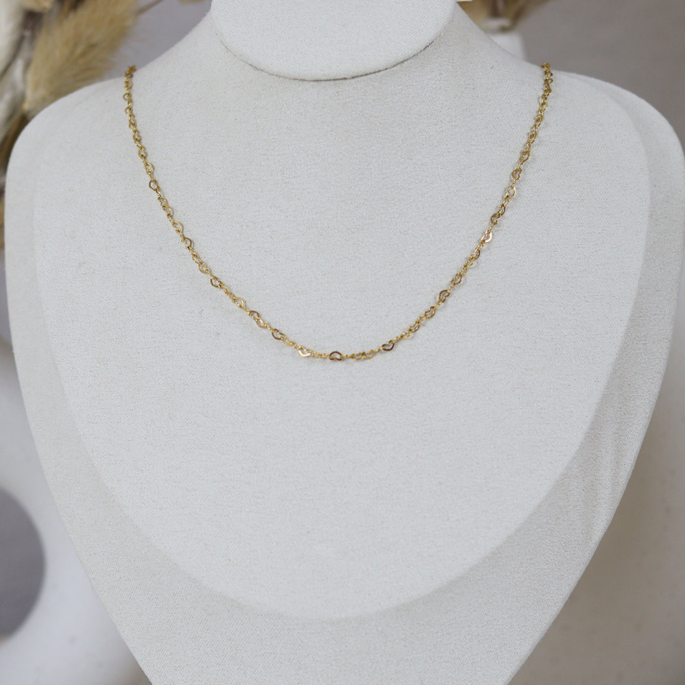 Stainless Steel Gold Plated Necklace #N41