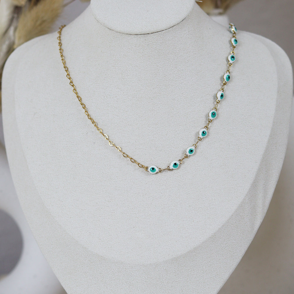 Stainless Steel Gold Plated Necklace #N43
