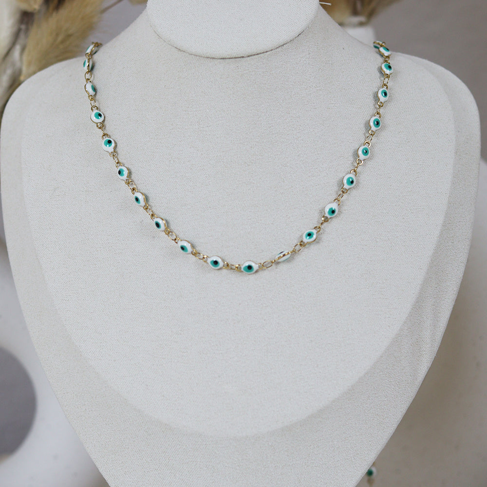 Stainless Steel Gold Plated Necklace #N44