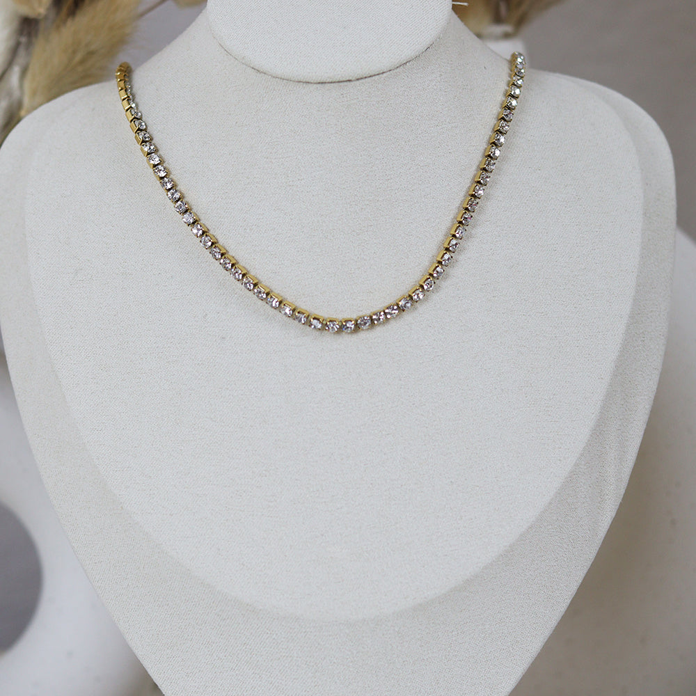 Stainless Steel Gold Plated Necklace #N45