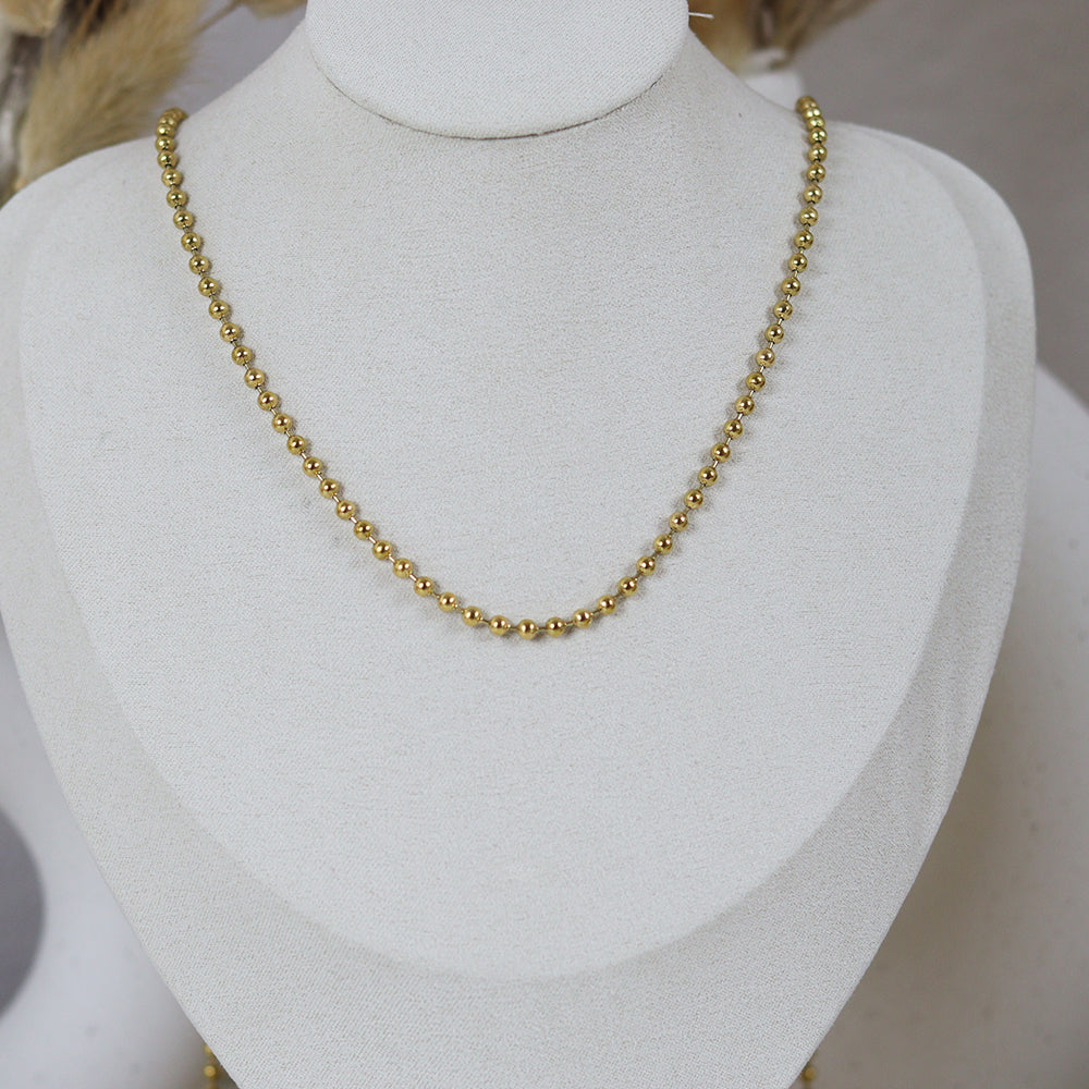 Stainless Steel Gold Plated Necklace #N49