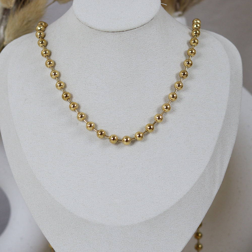 Stainless Steel Gold Plated Necklace #N50