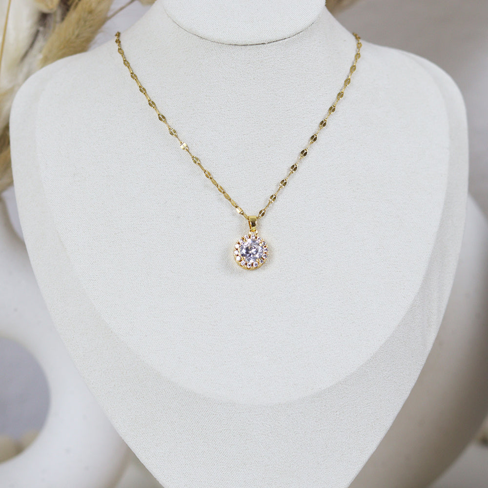 Stainless Steel Gold Plated Necklace #N55