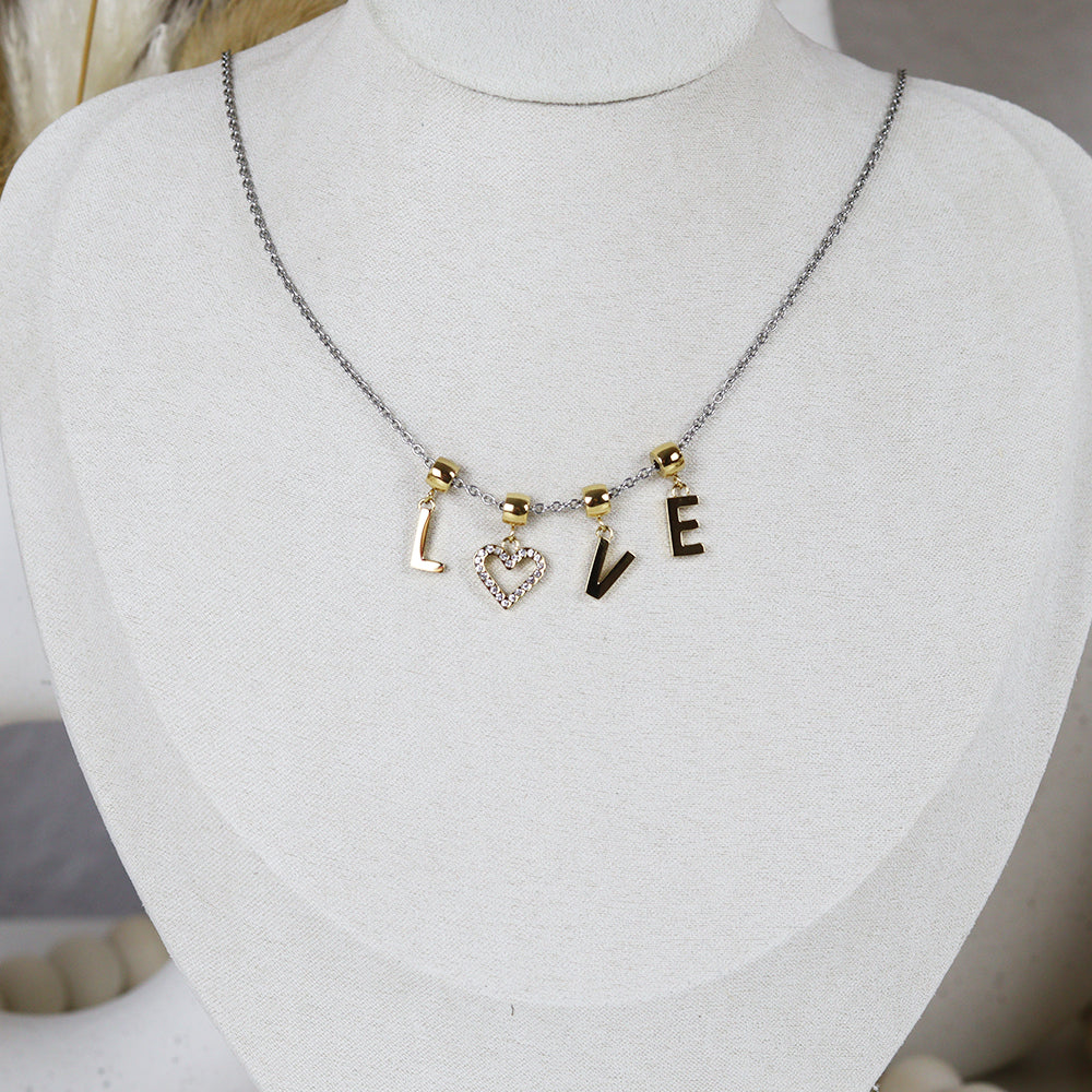 Stainless Steel Silver Plated Necklace #N58