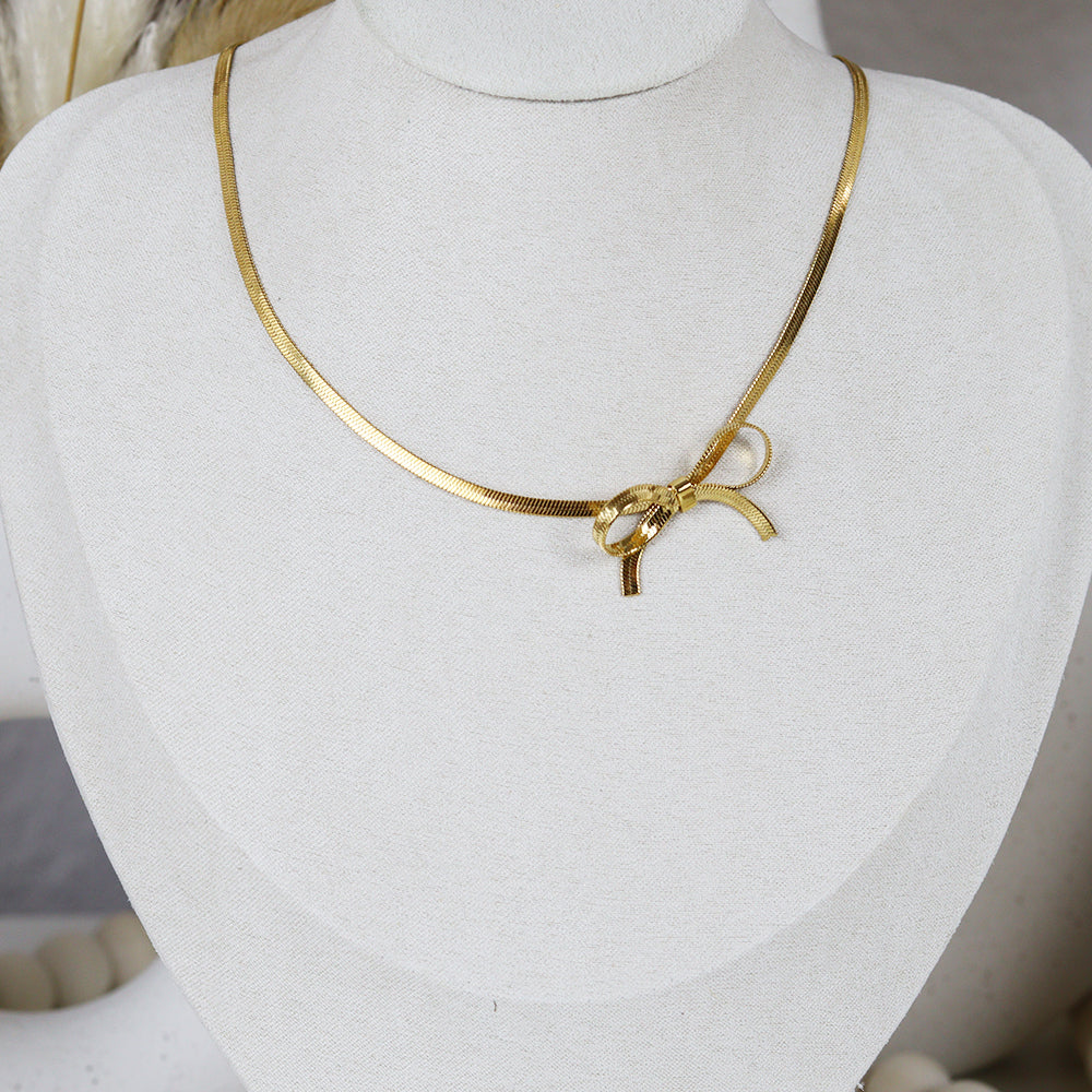 Stainless Steel Gold Plated Necklace #N59