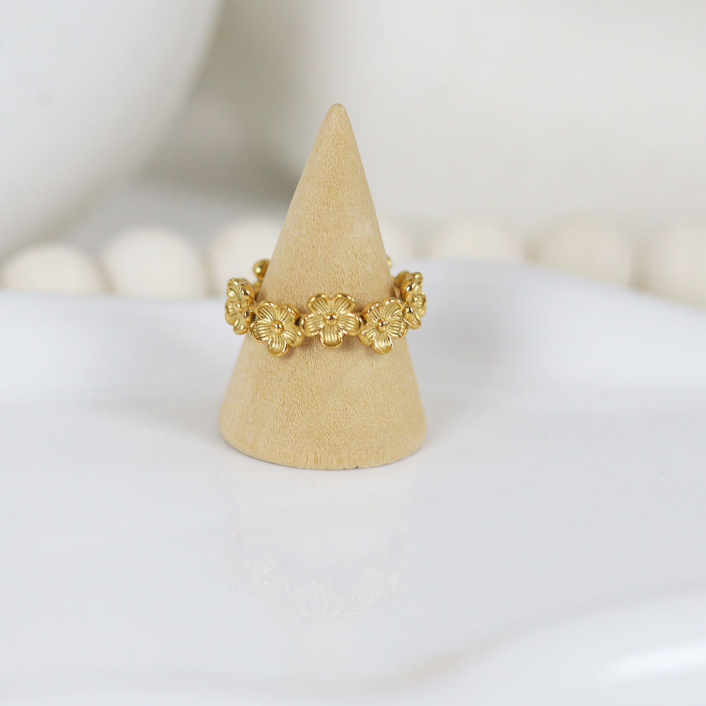 Stainless Steel Gold Plated Ring #R67