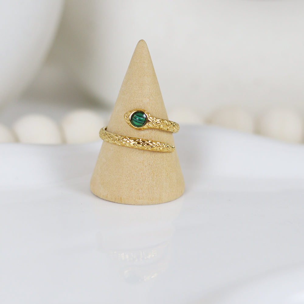 Stainless Steel Gold Plated Ring #R74