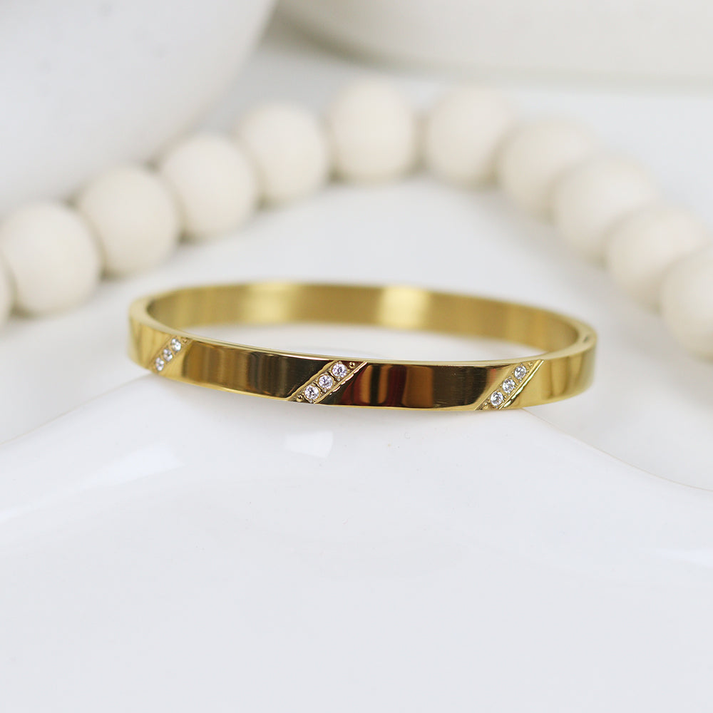 Stainless Steel Gold Plated Bracelet #B13