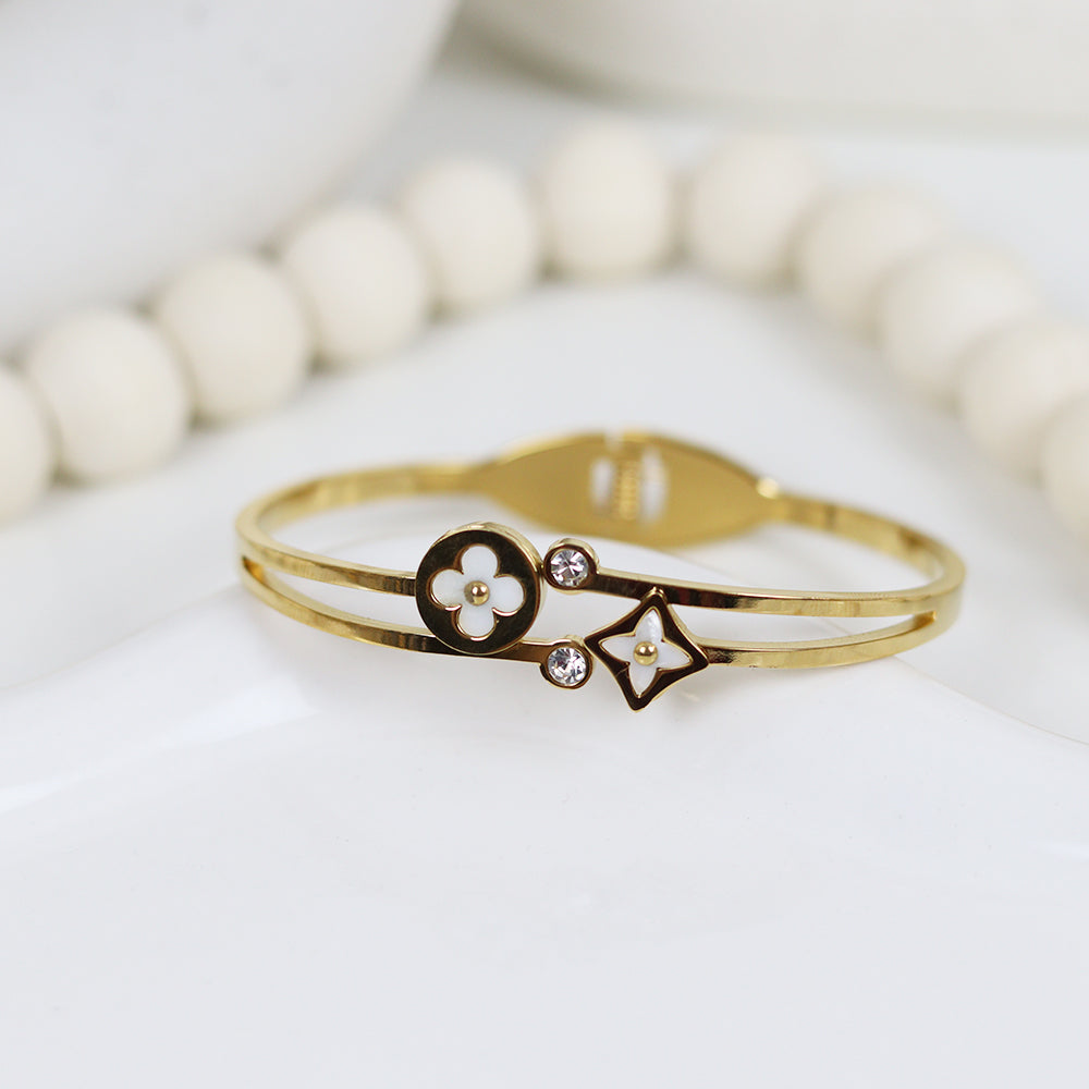 Stainless Steel Gold Plated Bracelet #B2