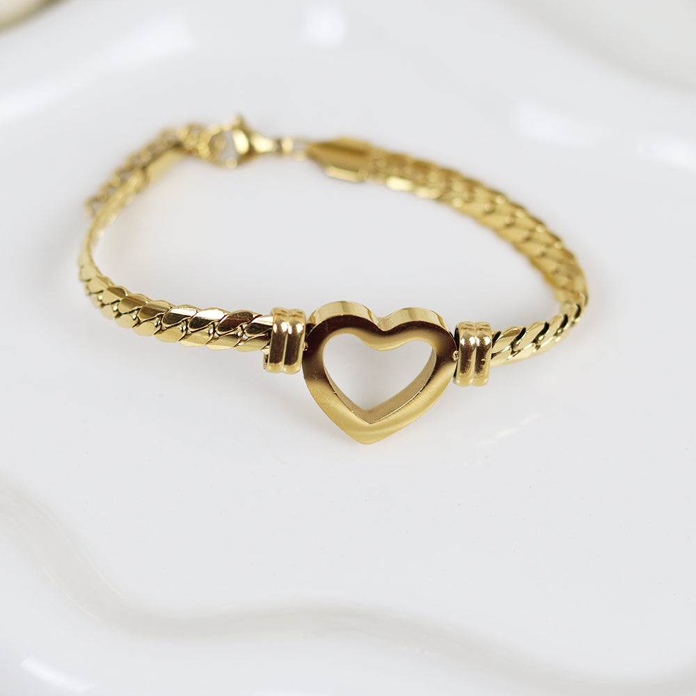Stainless Steel Gold Plated Bracelet #B34