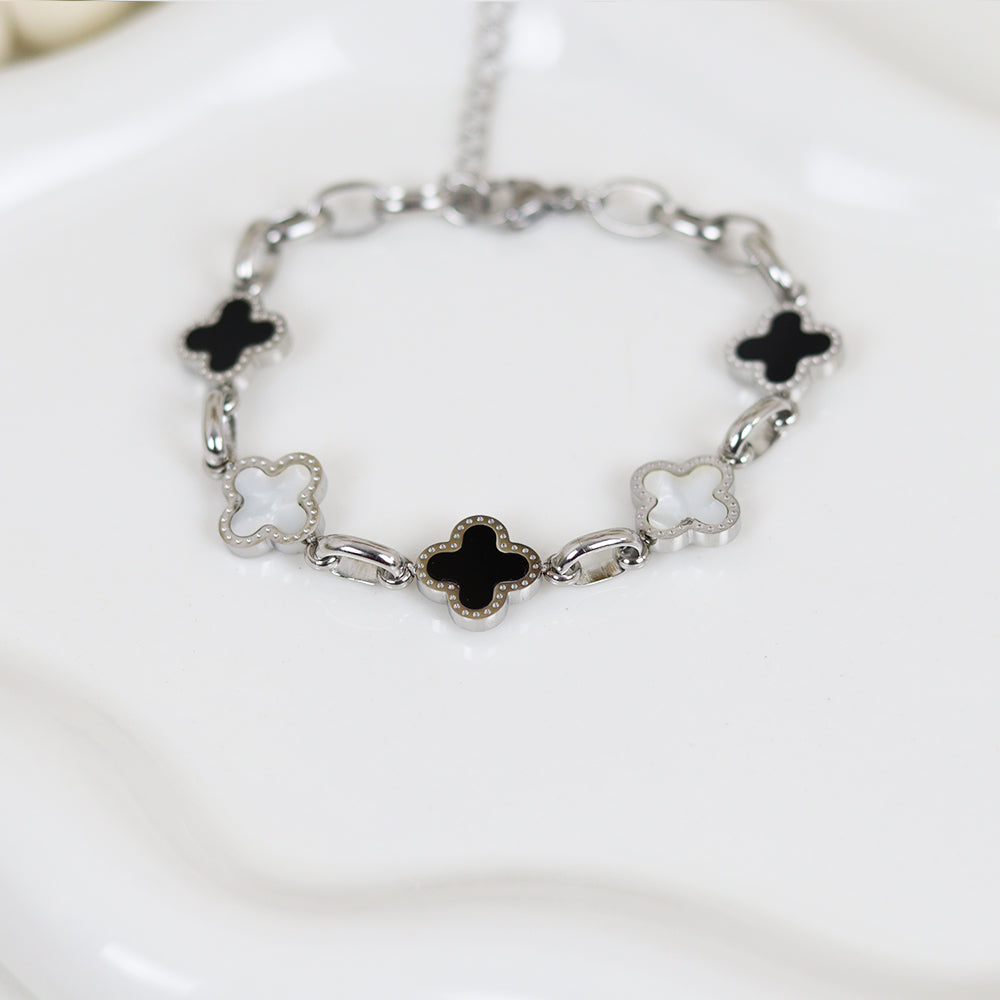 Stainless Steel Silver Plated Bracelet #B36