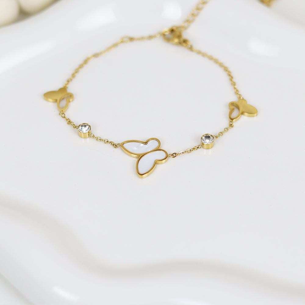 Stainless Steel Gold Plated Bracelet #B43