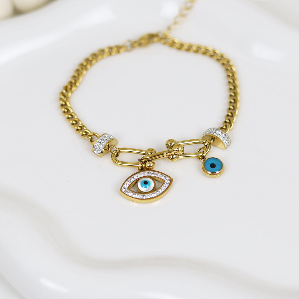 Stainless Steel Gold Plated Bracelet #B44