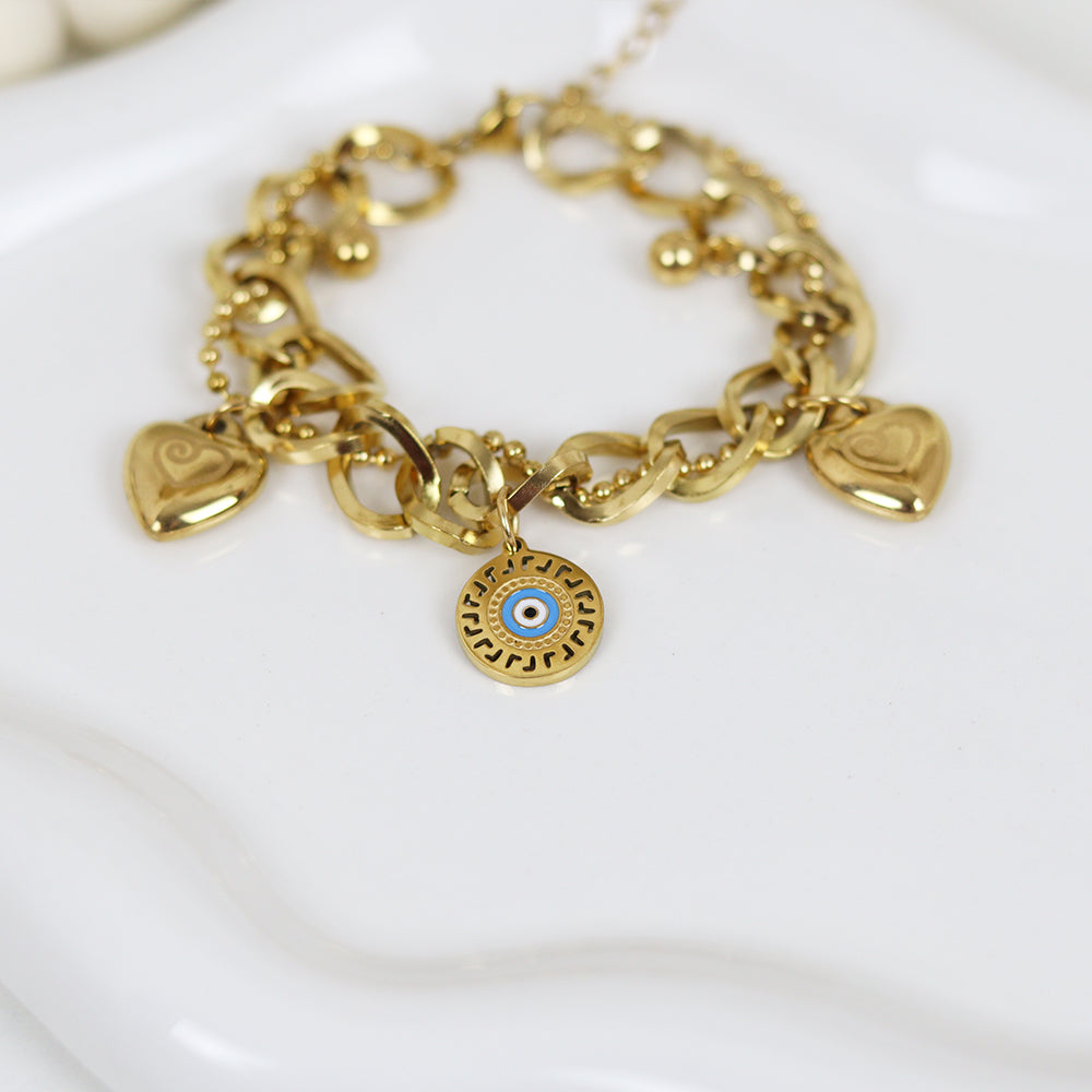 Stainless Steel Gold Plated Bracelet #B47