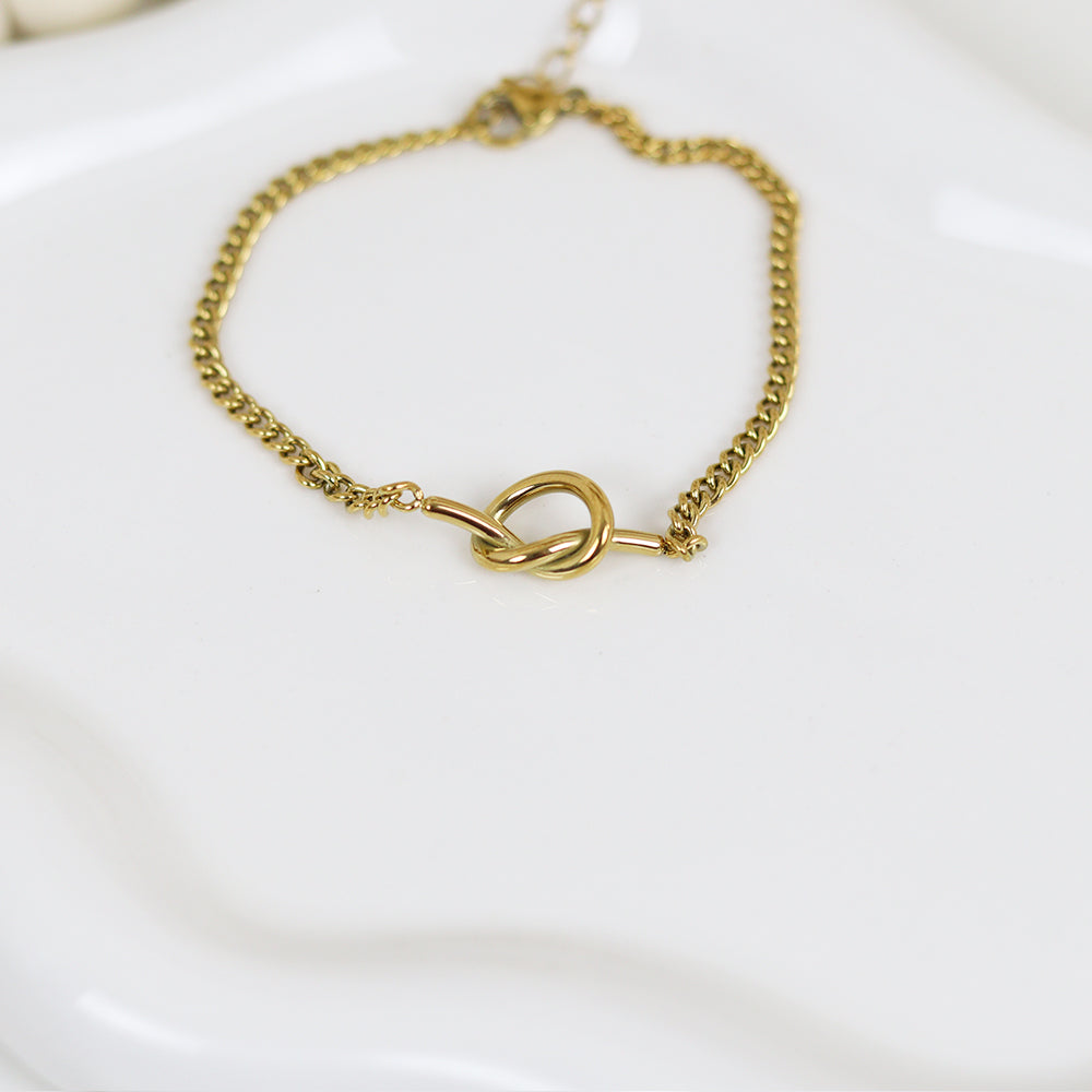 Stainless Steel Gold Plated Bracelet #B51