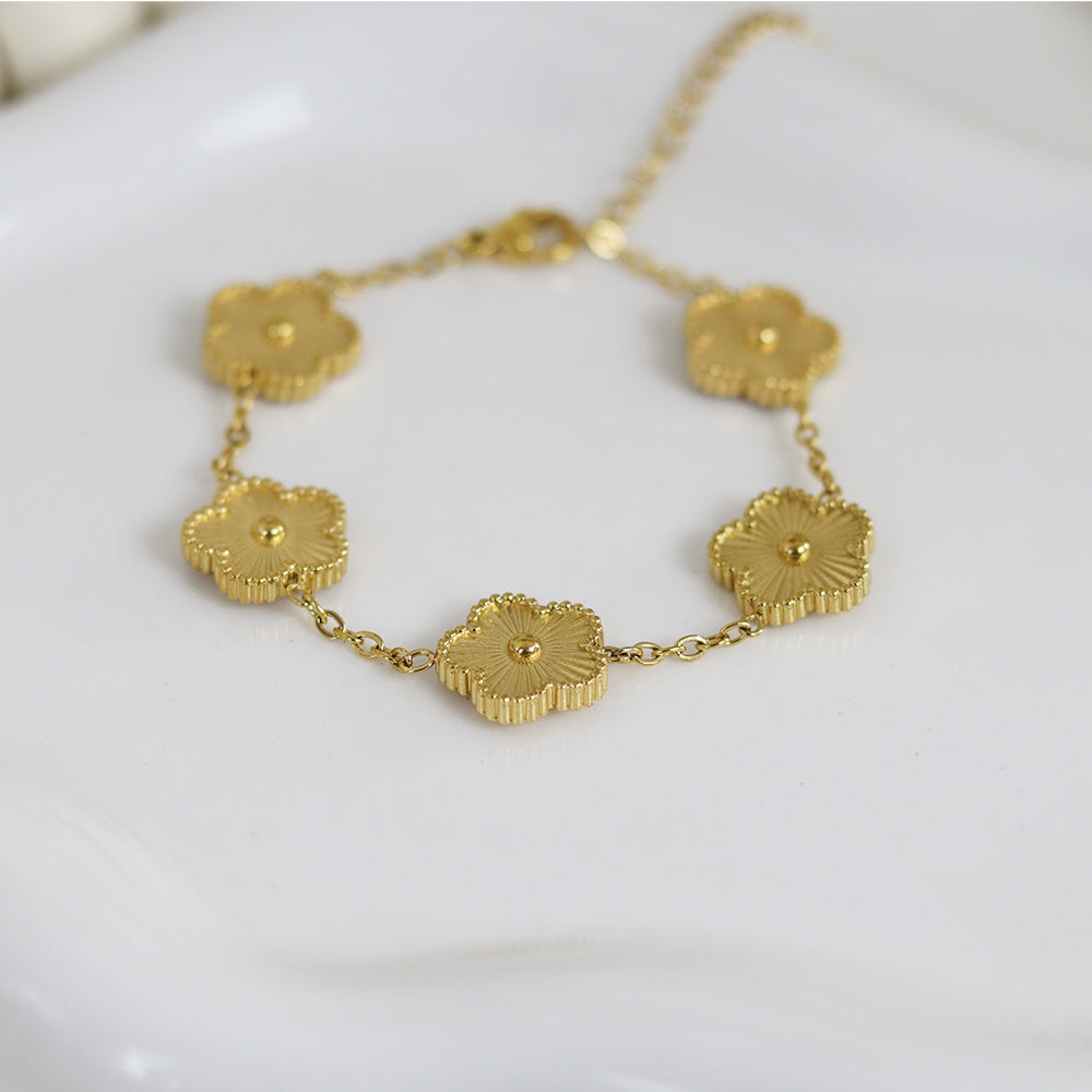 Stainless Steel Gold Plated Bracelet #B62