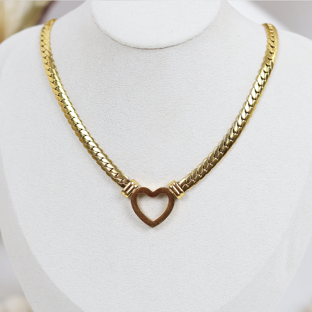 Stainless Steel Gold Plated Necklace #N1