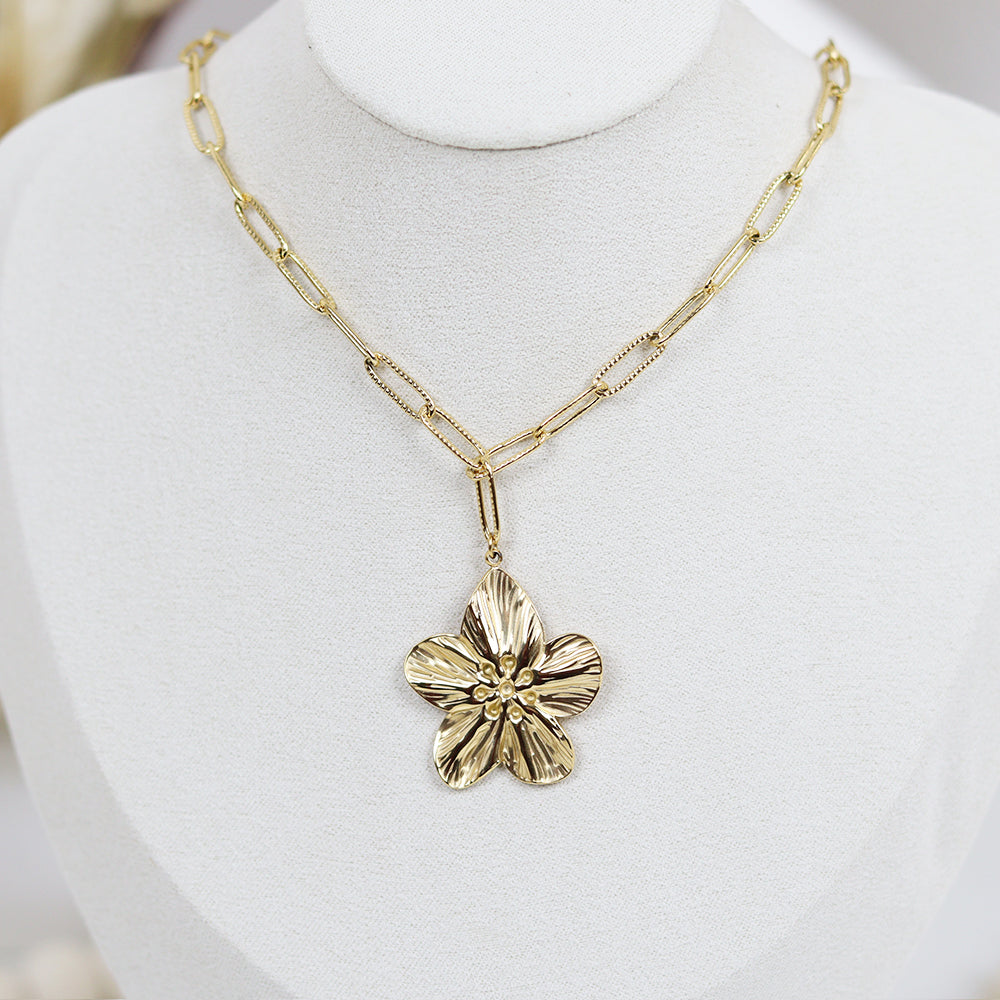 Stainless Steel Gold Plated Necklace #N4