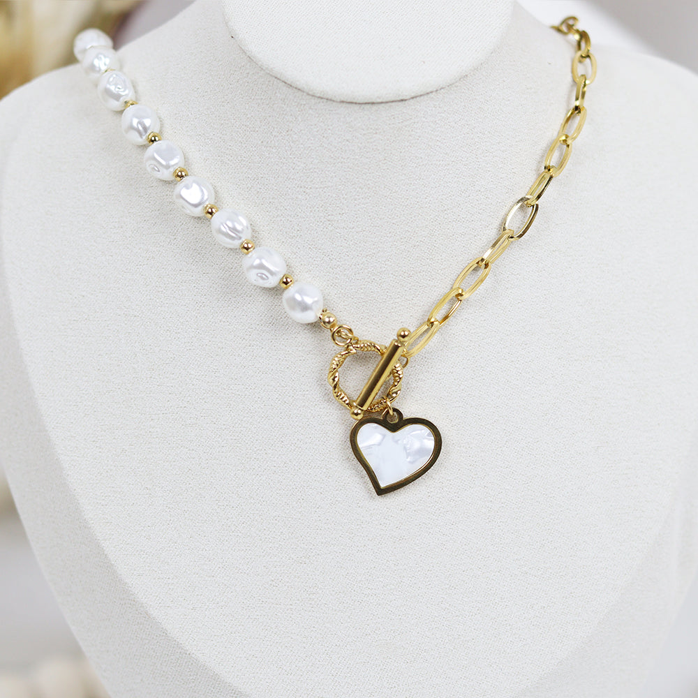 Stainless Steel Gold Plated Necklace #N9