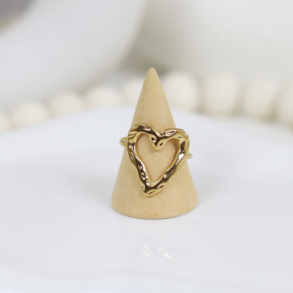 Stainless Steel Gold Plated Ring #R1