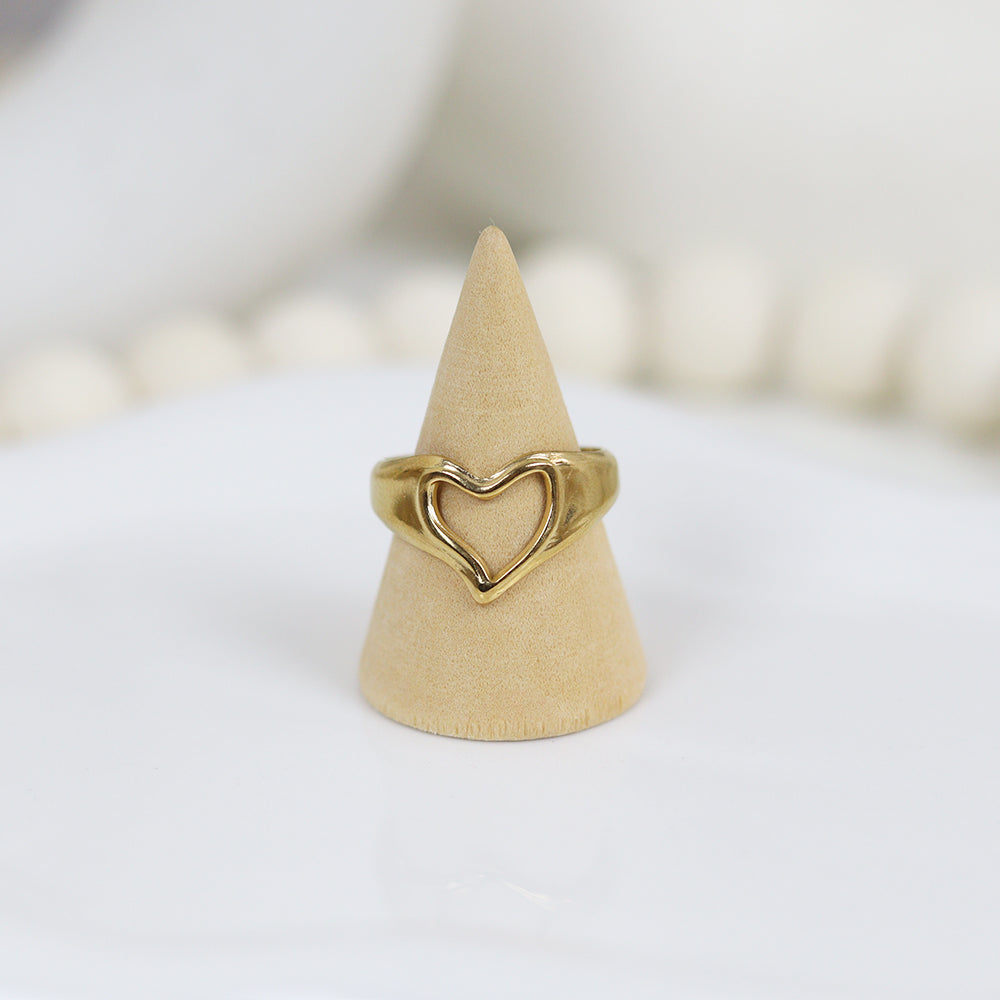 Stainless Steel Gold Plated Ring #R6