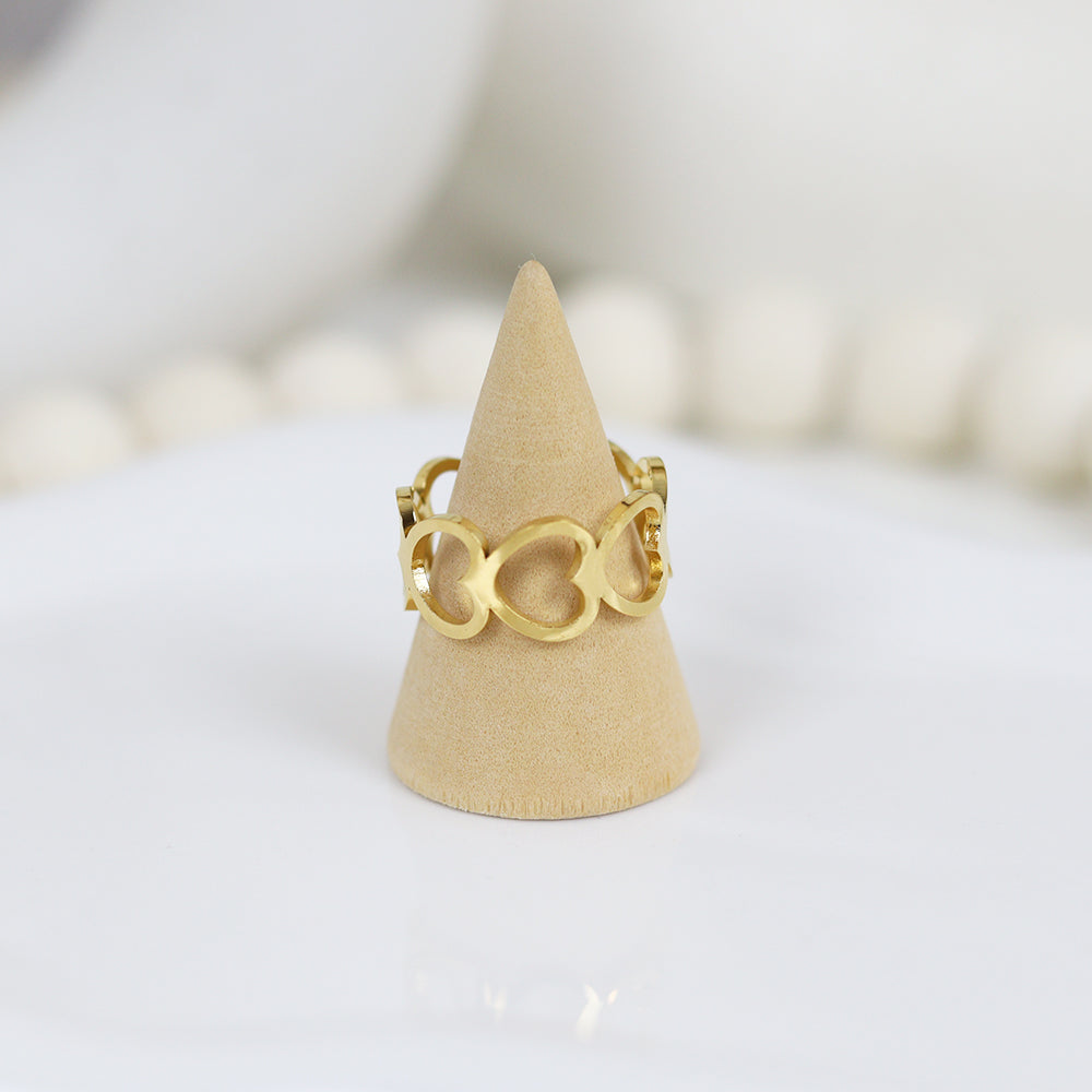 Stainless Steel Gold Plated Ring #R7