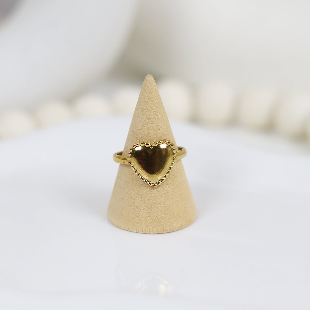 Stainless Steel Gold Plated Ring #R8