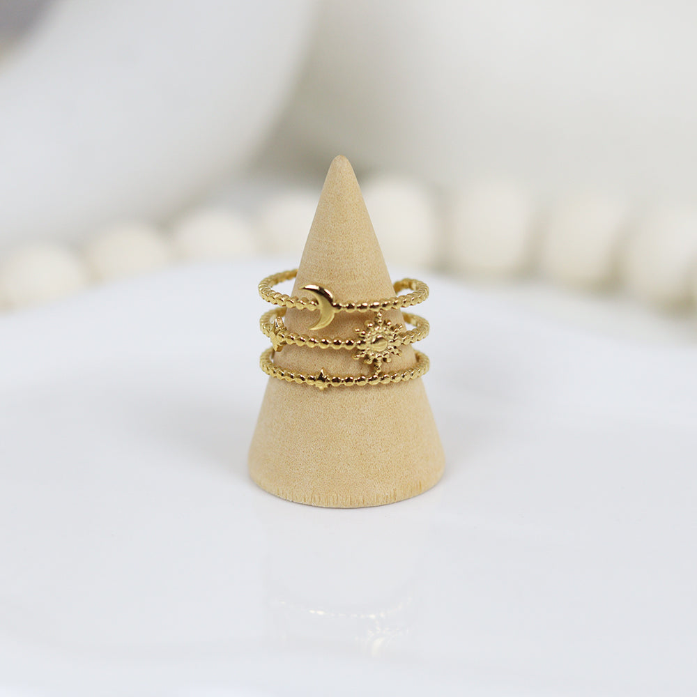 Stainless Steel Gold Plated Ring #R17