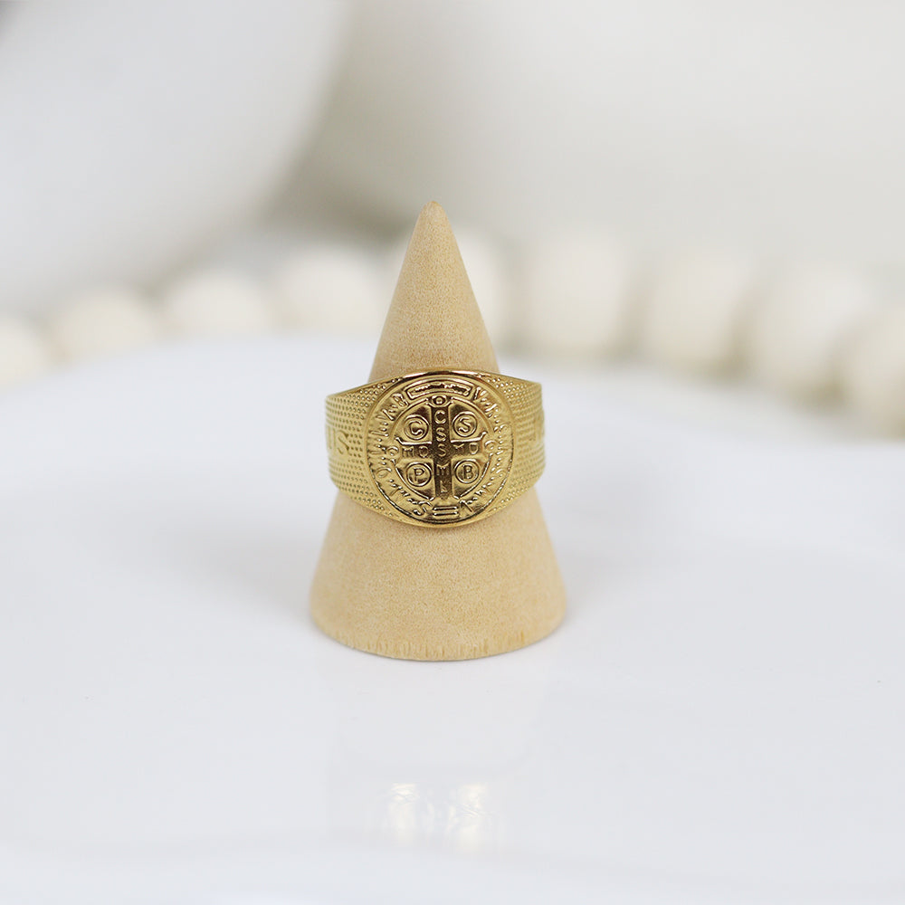 Stainless Steel Gold Plated Ring #R20