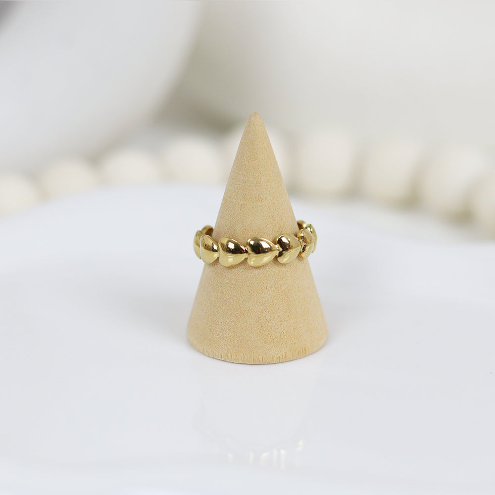 Stainless Steel Gold Plated Ring #R22