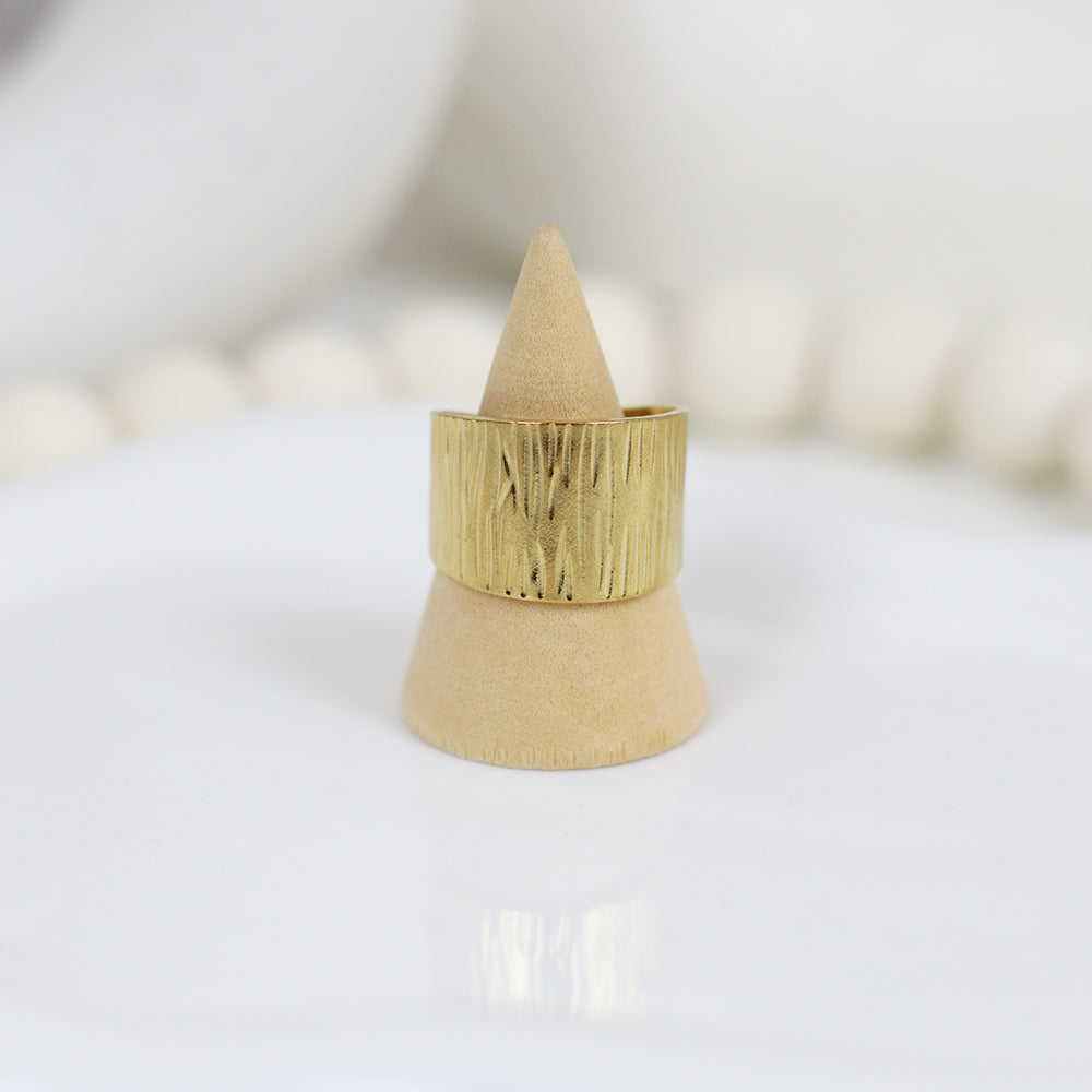 Stainless Steel Gold Plated Ring #R24