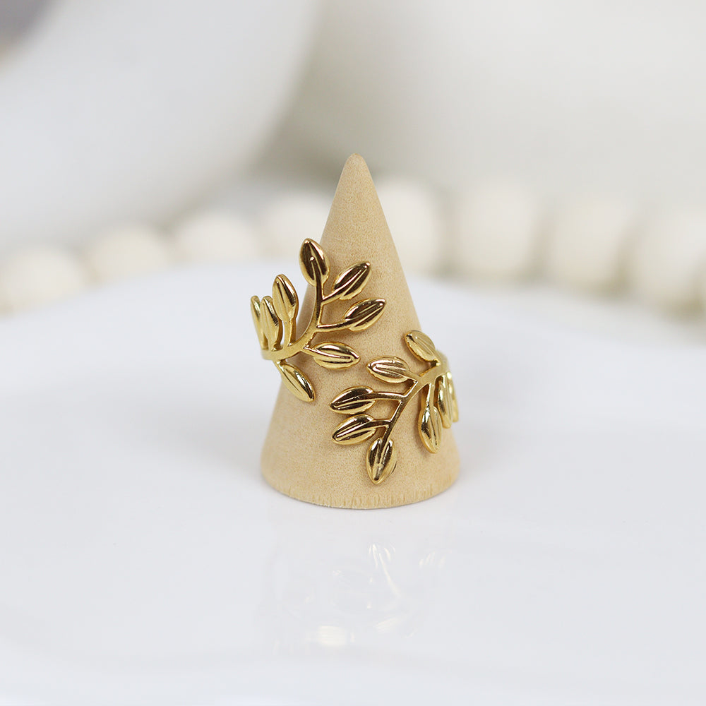 Stainless Steel Gold Plated Ring #R25