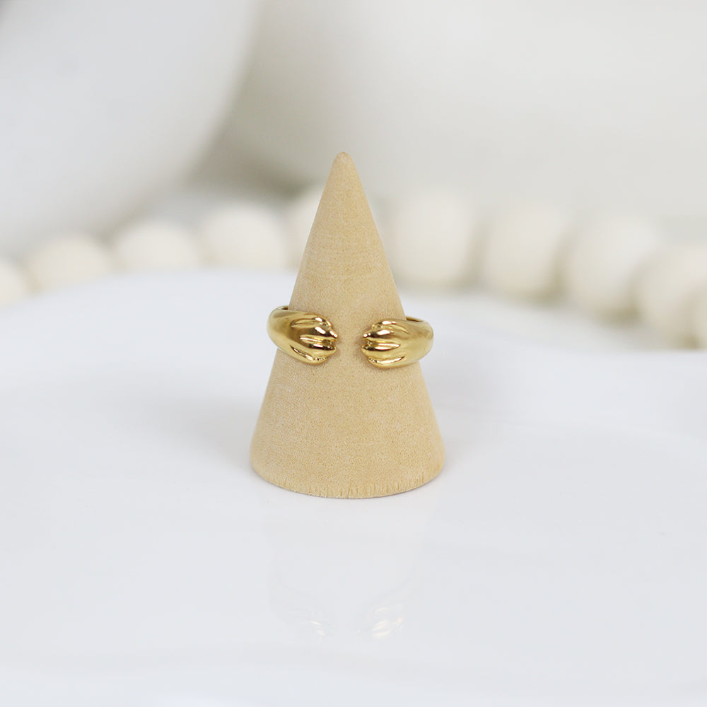 Stainless Steel Gold Plated Ring #R38