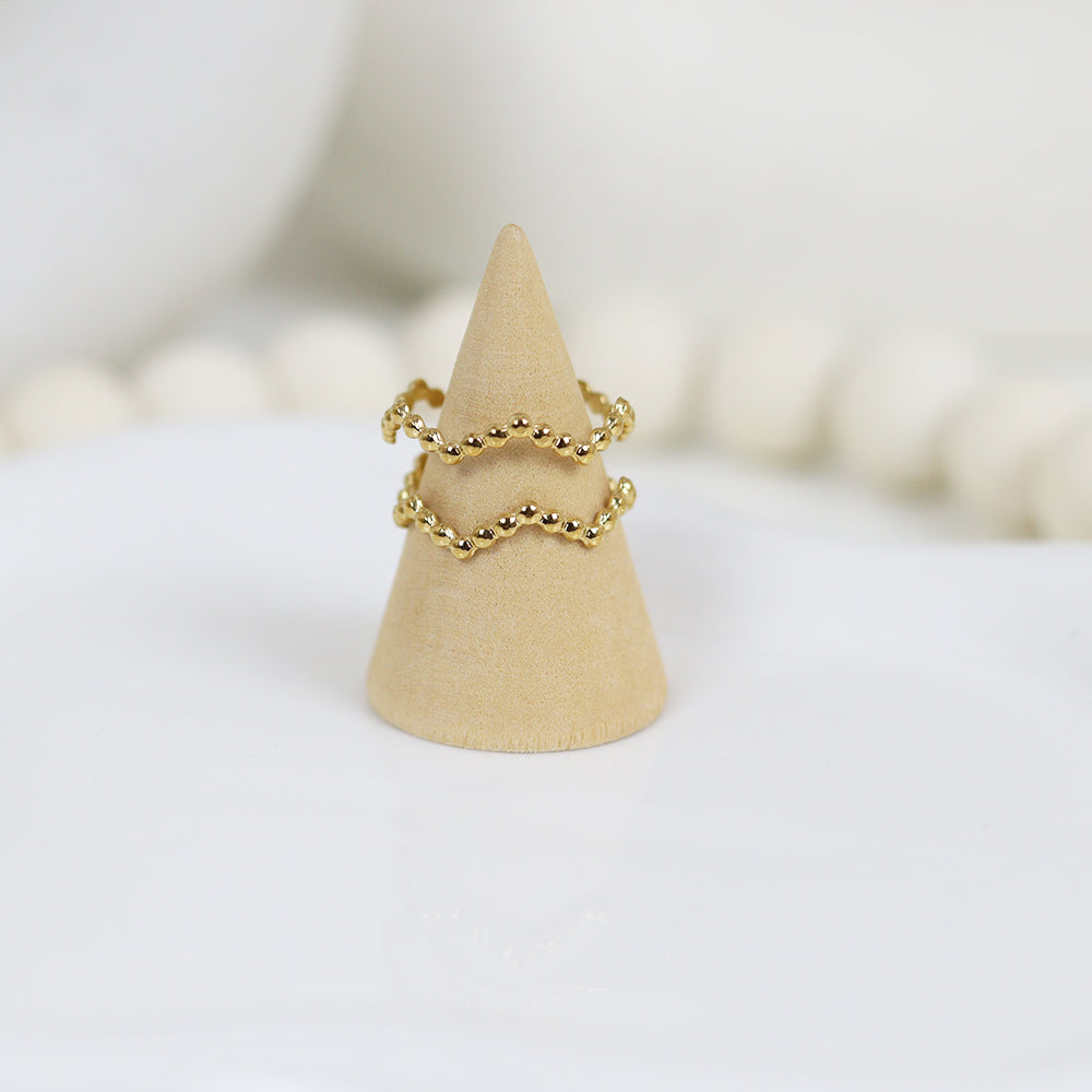 Stainless Steel Gold Plated Ring #R47