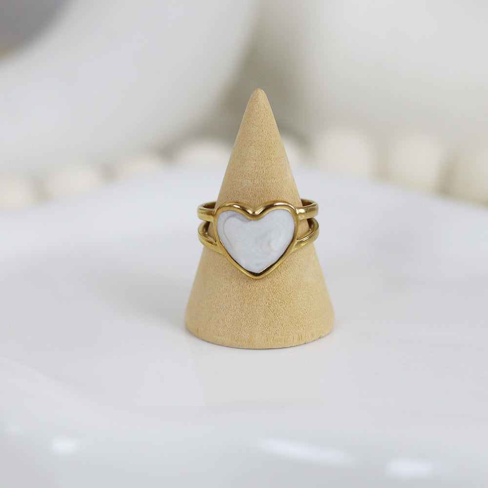 Stainless Steel Gold Plated Ring #R50