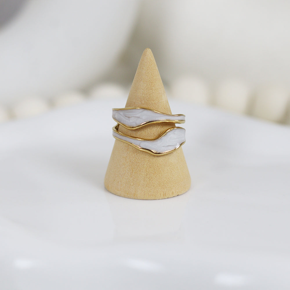 Stainless Steel Gold Plated Ring #R54