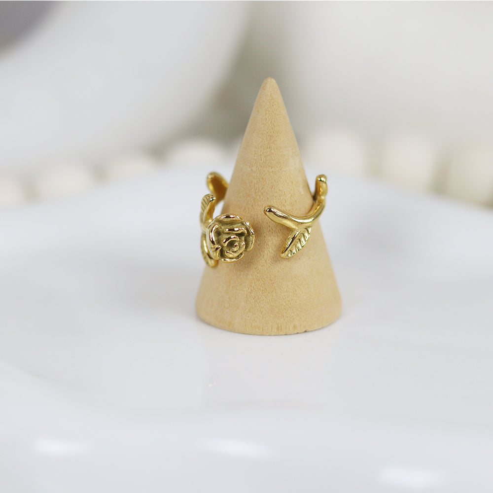 Stainless Steel Gold Plated Ring #R59