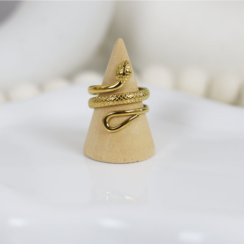 Stainless Steel Gold Plated Ring #R62
