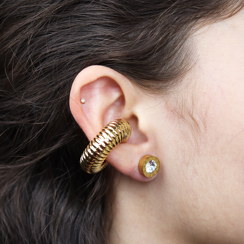 Stainless Steel Gold Plated Earcuff #E18
