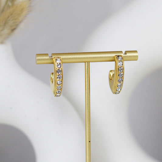 Stainless Steel Gold Plated Earrings #E21